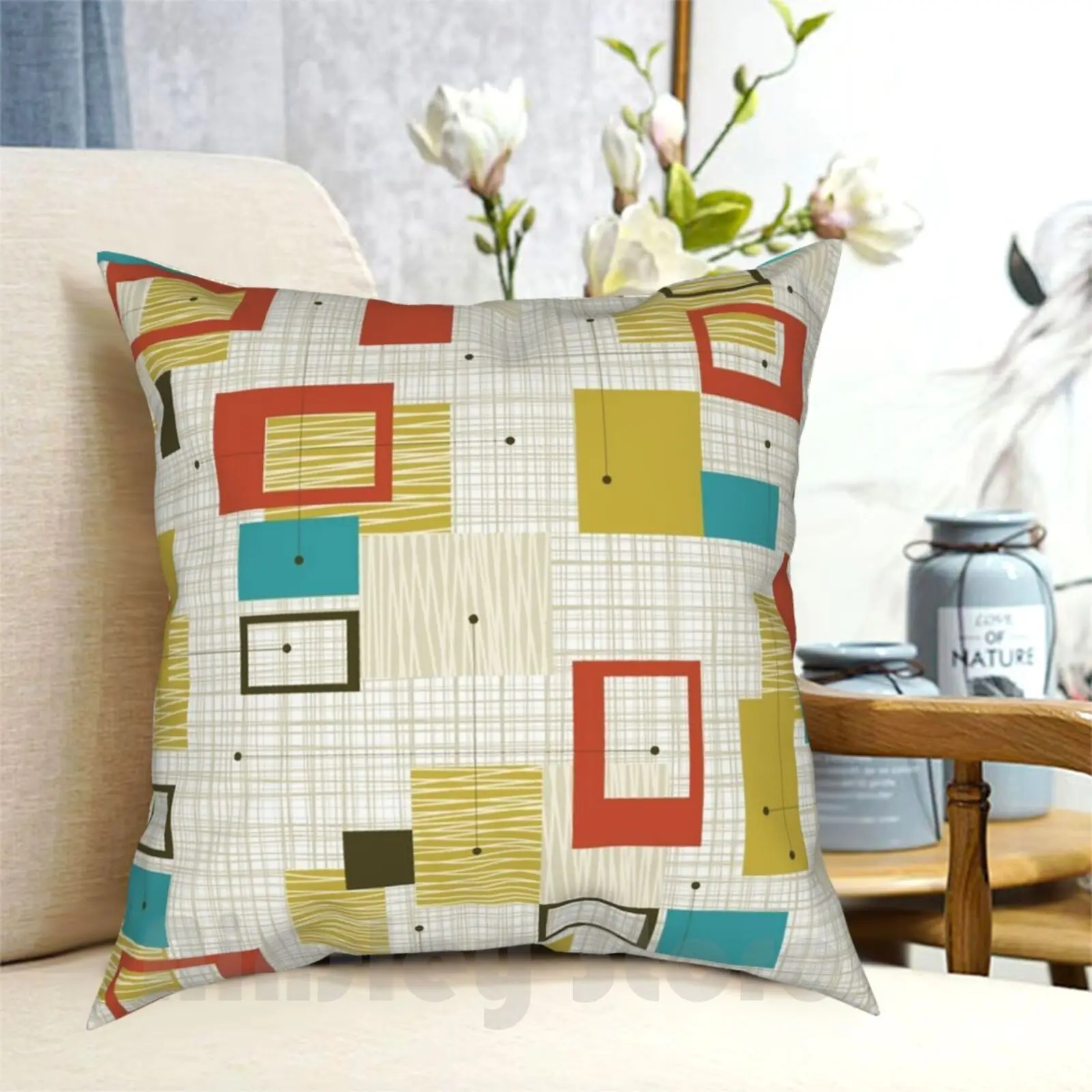 

Современный чехол-подушка среднего века 2А с принтом домашняя мягкая подушка Makanahele Средний век мод Средний век