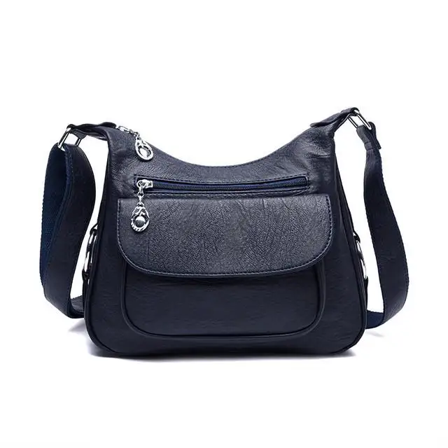 

Large Capacity Multi-pocket Women Messenger Bags Female Soft Leather Luxury Shoulder Crossbody Bags For Women Sac A Main Femme