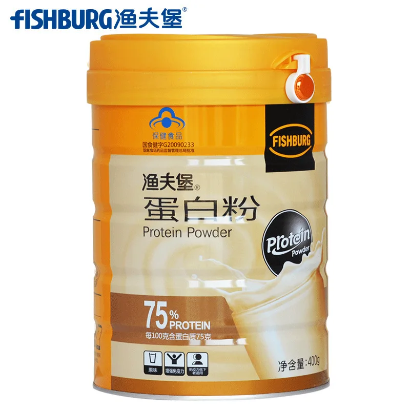

Fisherman's Fort Brand Protein Powder 400g/can Adult Middle-aged and Elderly Nutrition Identical with Pharmacy 24 Months Cfda