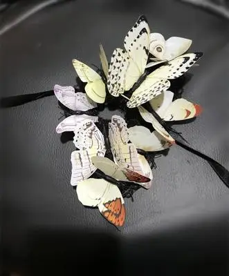 Женская маска Феникса бабочки на половину лица, аксессуары для костюмированной вечеринки для девочек, сценическая модель для подиума, реквизит для макияжа, маски - Цвет: Mix