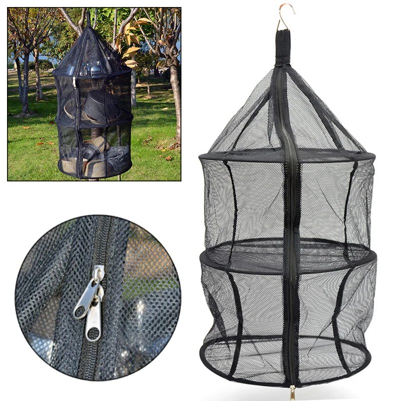 Фрукты сушка сетки овощей нейлон дома висячие корзины сад наружная дорожная
