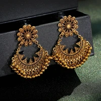 flower beads earrings for women jewelry indian jhumka vintagedangle earring charms pendientes ear piercing womans accesories
