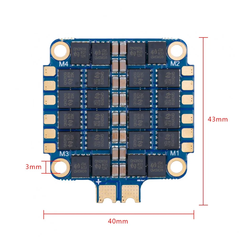 IFlight-recambio de Dron de carreras, accesorio succex-e 45A 2-6S BLHeli_S Dshot600 4 en 1, sin escobillas, ESC, para FPV Stack, FPV, Freestyle, 30,5x30,5mm-0