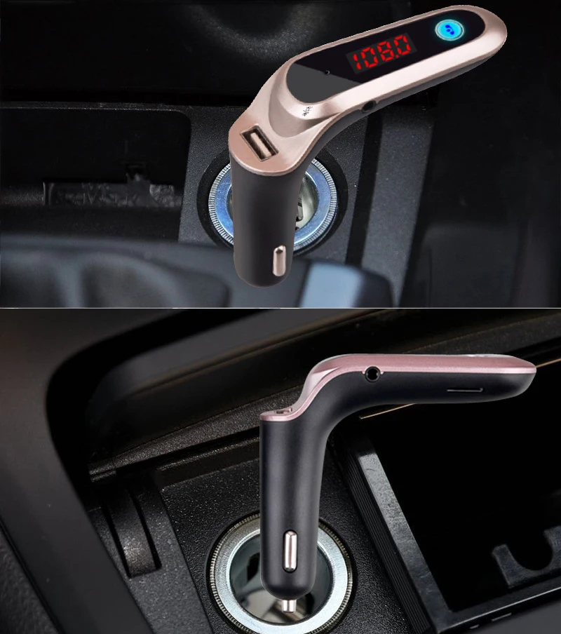 USB TF карты Поддержка Зарядное устройство комплект беспроводной связи bluetooth для автомобиля ЖК-дисплей Hands-Free FM передатчик MP3 музыкальный плеер мобильных телефонов Планшеты