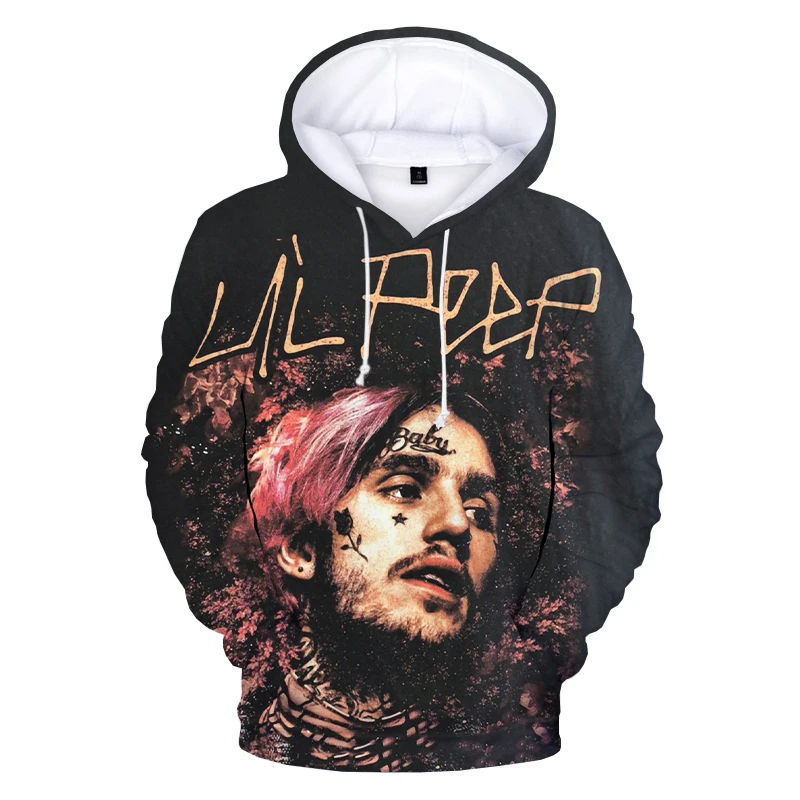 Мужская одежда 2021 года толстовки с принтом Lil Peep Rapper 3D уличная в стиле хип-хоп