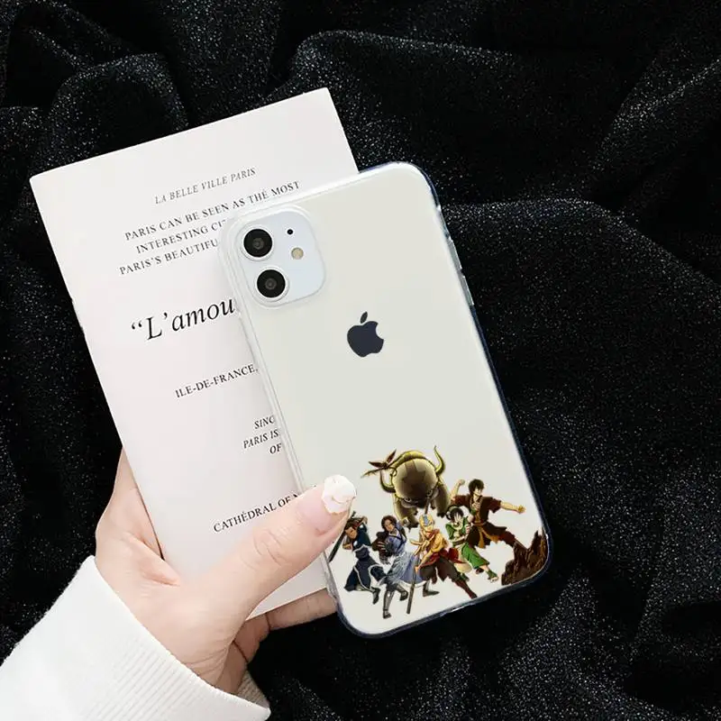 

Avatar The Last Airbender Phone Case Transparent for iPhone 6 7 8 11 12 s mini pro X XS XR MAX Plus cover funda shell