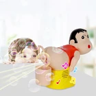 Детский Электрический мыльный пузырьковый воздуходувка Fart дующий пузырьковый станок, светильник, музыкальная забавная шутка, полностью автоматическая игрушка для выдувания воды, детские игрушки