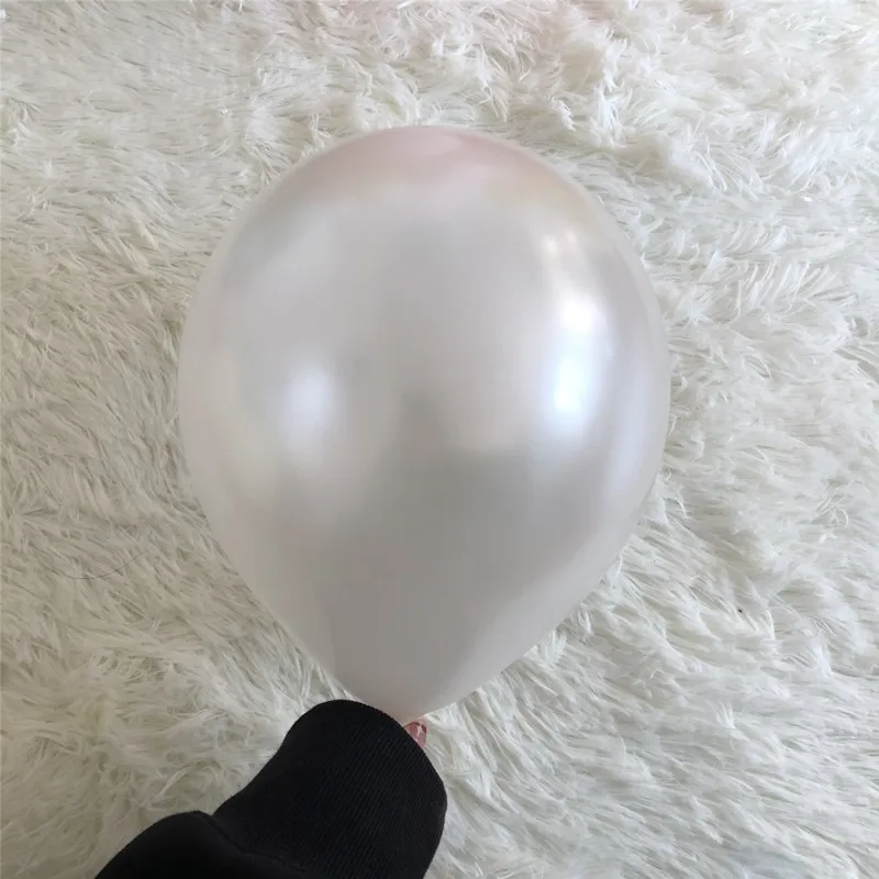 Pearl white 30 шт. 5/10/12-дюймовый бордовый жемчужно-белый латексные шары, гелий цвет красного вина для праздника вечерние для девичника, свадьбы, дня рождения, Декор - Цвет: Pearl white