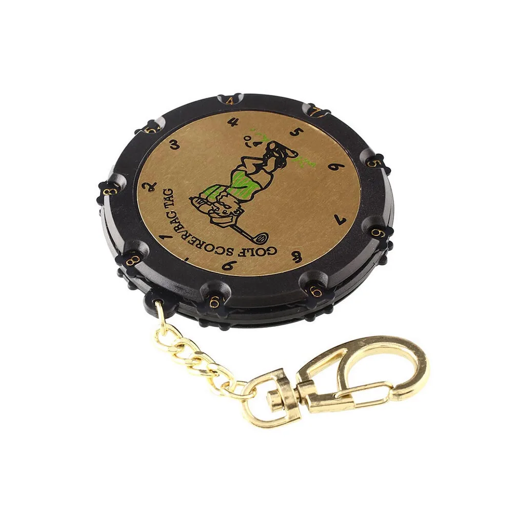 

High Quality 18 Hole Golf score counter Golf Stroke Putt Shot Score Counter Keeper Scoring Tag Bag Clip Keychain