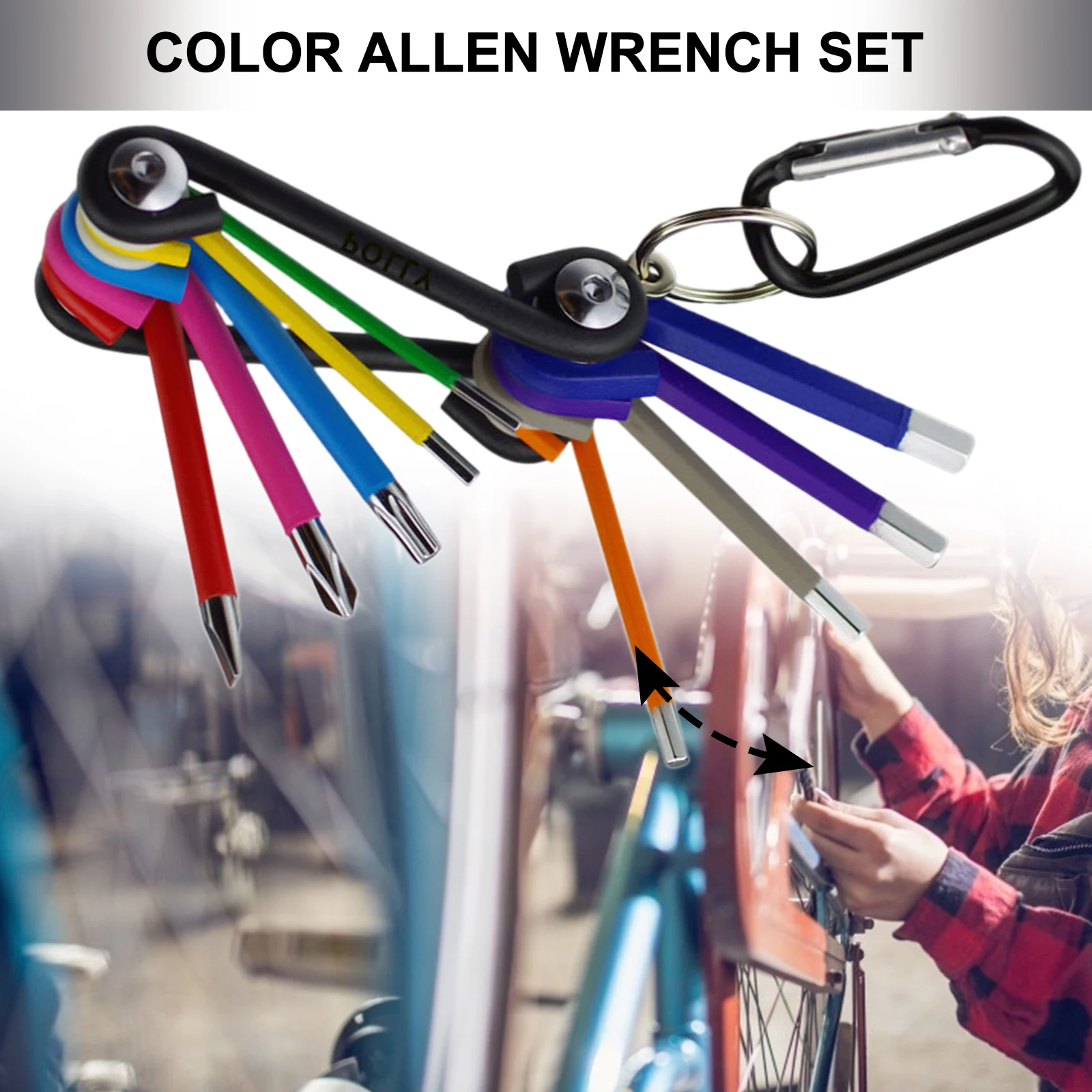 

9 в 1 для ремонта велосипеда шестигранные ключи, дюймовый стандарт с Т-образной ручкой концевой шестигранные ключи, дюймовый стандарт набор ...