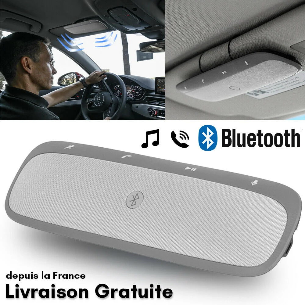 

Hands free kit car speaker Bluetooth wireless speaker sunshade