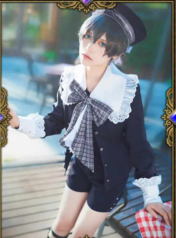 Аниме Черный дворецкий Cos Сиэль фантомхайв косплей костюм мужской