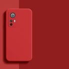 Чехол для Xiaomi 12 Lite, чехол для Mi 11T, 12 Pro, 11 Lite, 5G NE, 11i, 11X, мягкий чехол-бампер из жидкого силикона, чехлы для телефонов Xiaomi Mi 12 Lite