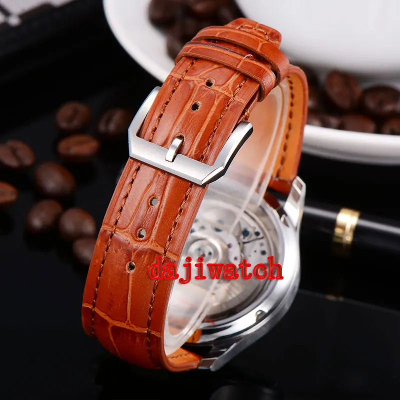 Parnis 43 мм механические Автоматические Мужские часы с запасом мощности ST2542 |