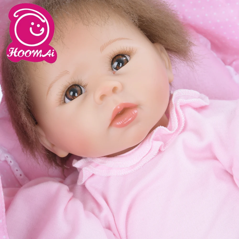 Экологичные полипропиленовые куклы для новорожденных с серыми волосами 20 дюймов