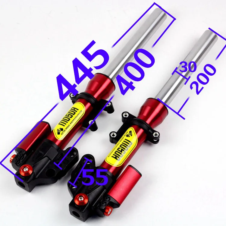 Передняя Амортизационная подвеска для мотоцикла гидравлическая Вилка 400 мм 30 не