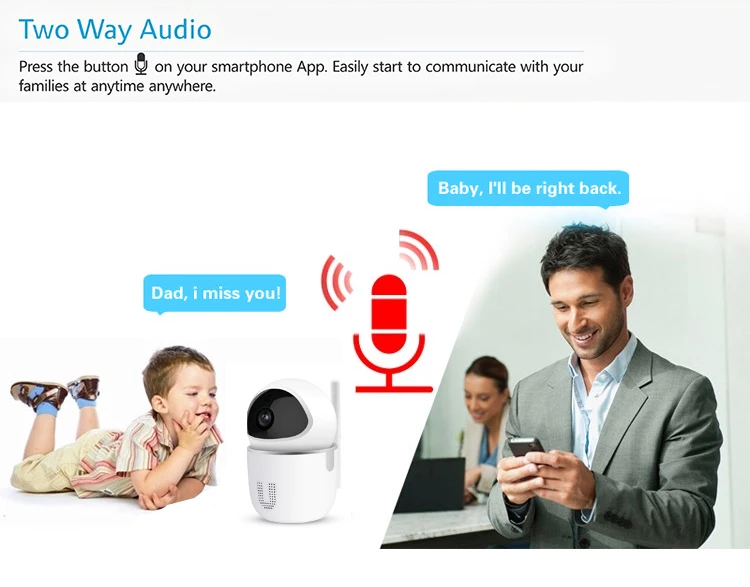 1080P облачная ip камера домашняя видеонаблюдения автоматического слежения сетевая