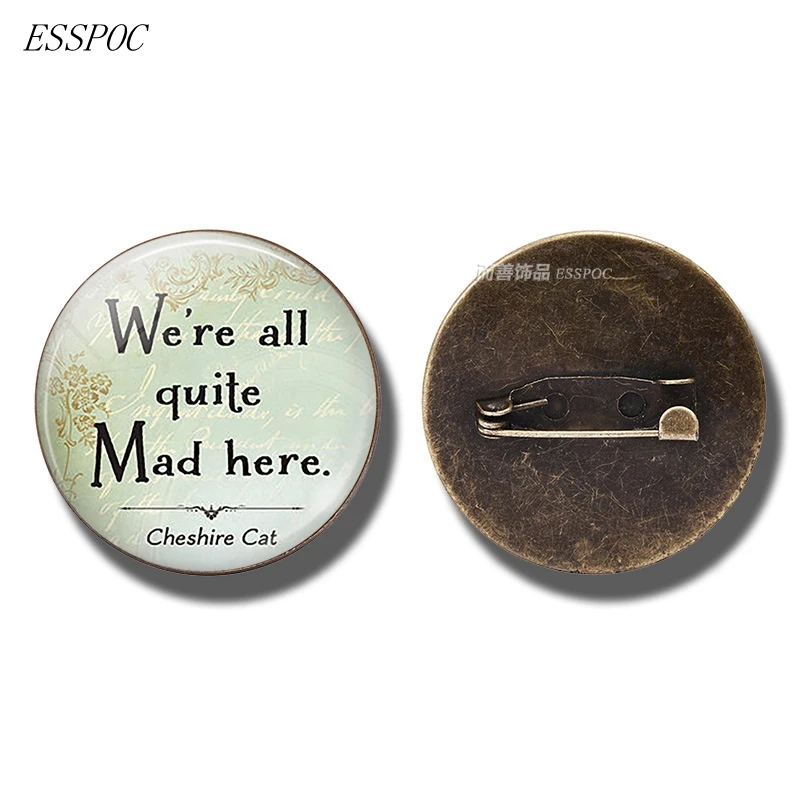 Я не цитата ювелирные изделия стеклянный купольный кабошон брошь одежда модные