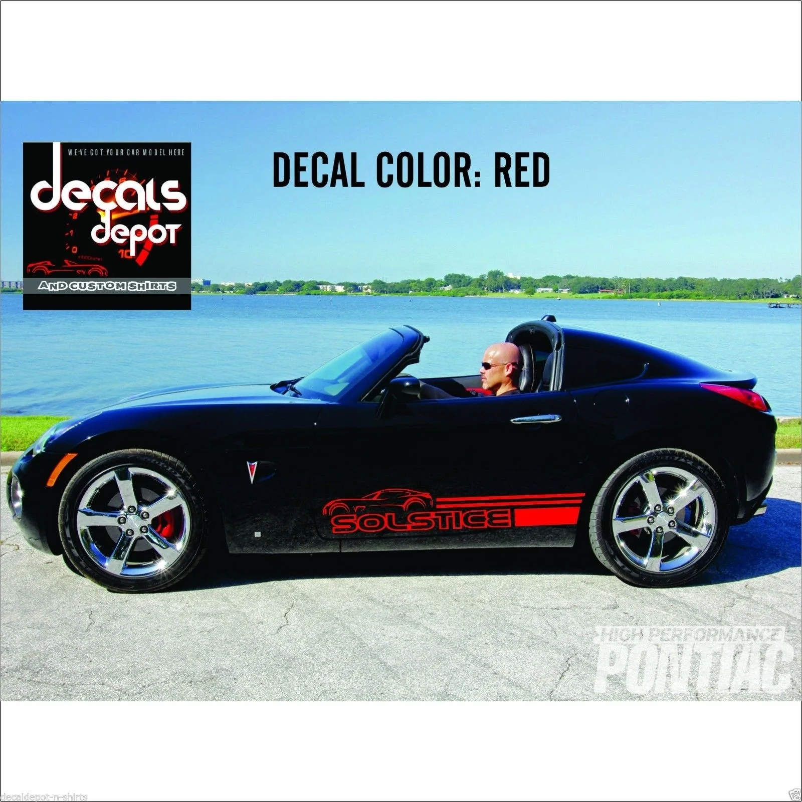 

For 2Pcs Decal Vinyl Fits PONTIAC Solstice Coupe Base Convertible GXP