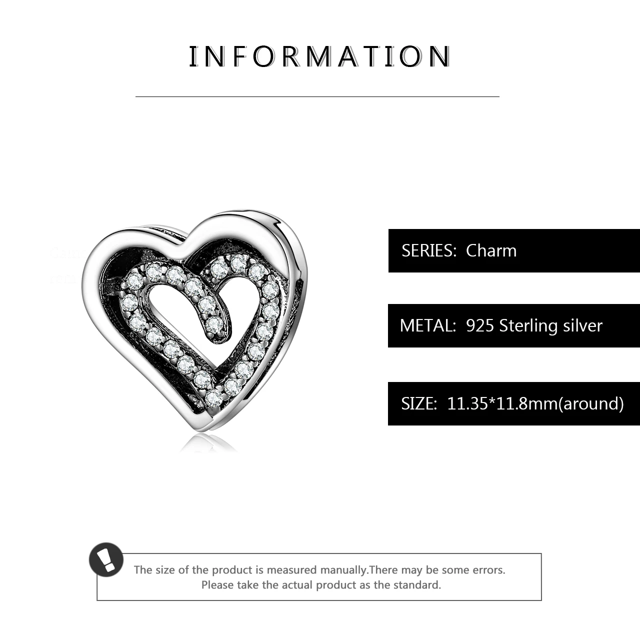 Hearts shape clear CZ New 925 Sterling Silver charm Clips Beads for Jewelry making Fit Original reflexions Bracelet |