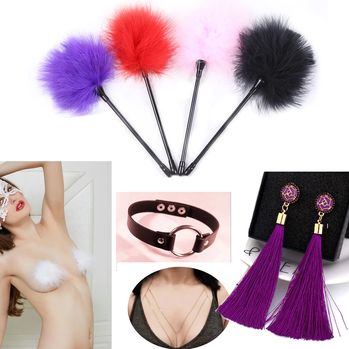 Фаллоимитатор вибратор Анальная пробка наручники кнут прищепка для соски с