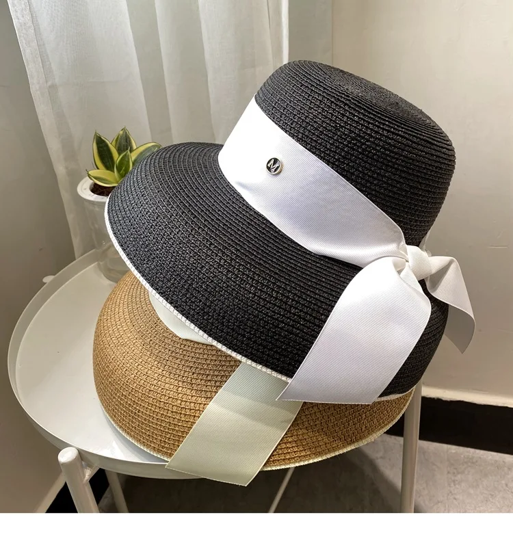 202103-samepu new summer  Hepburn style  Lampshade modeling leisure lady  paper bucket cap women  fishermen hat
