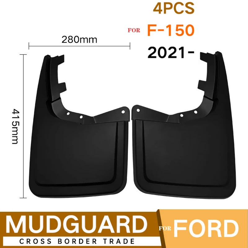4 PCS Car Mud Flaps for Ford Raptor F150 F-150 F 150 2015~2019 2020 2021Mudguard Splash Guards Fender Mudflaps Auto Accessories