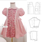 Трафарет бумажный для детской одежды ручной работы, трафарет для девочек, женская классическая юбка в стиле 