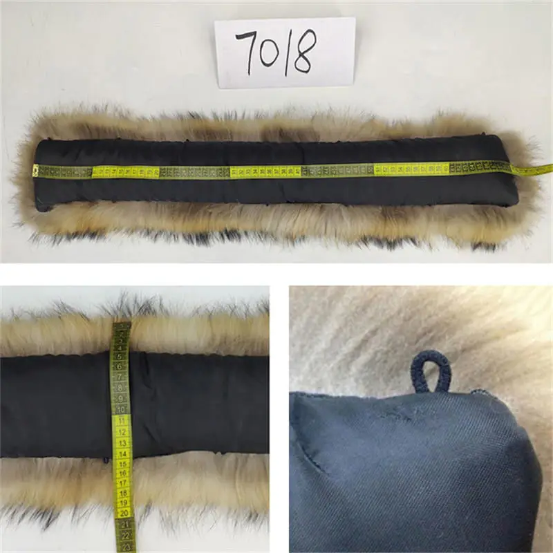100% натуральный мех воротник 2021 зима енота женские шарфы пальто Шарфы роскошные