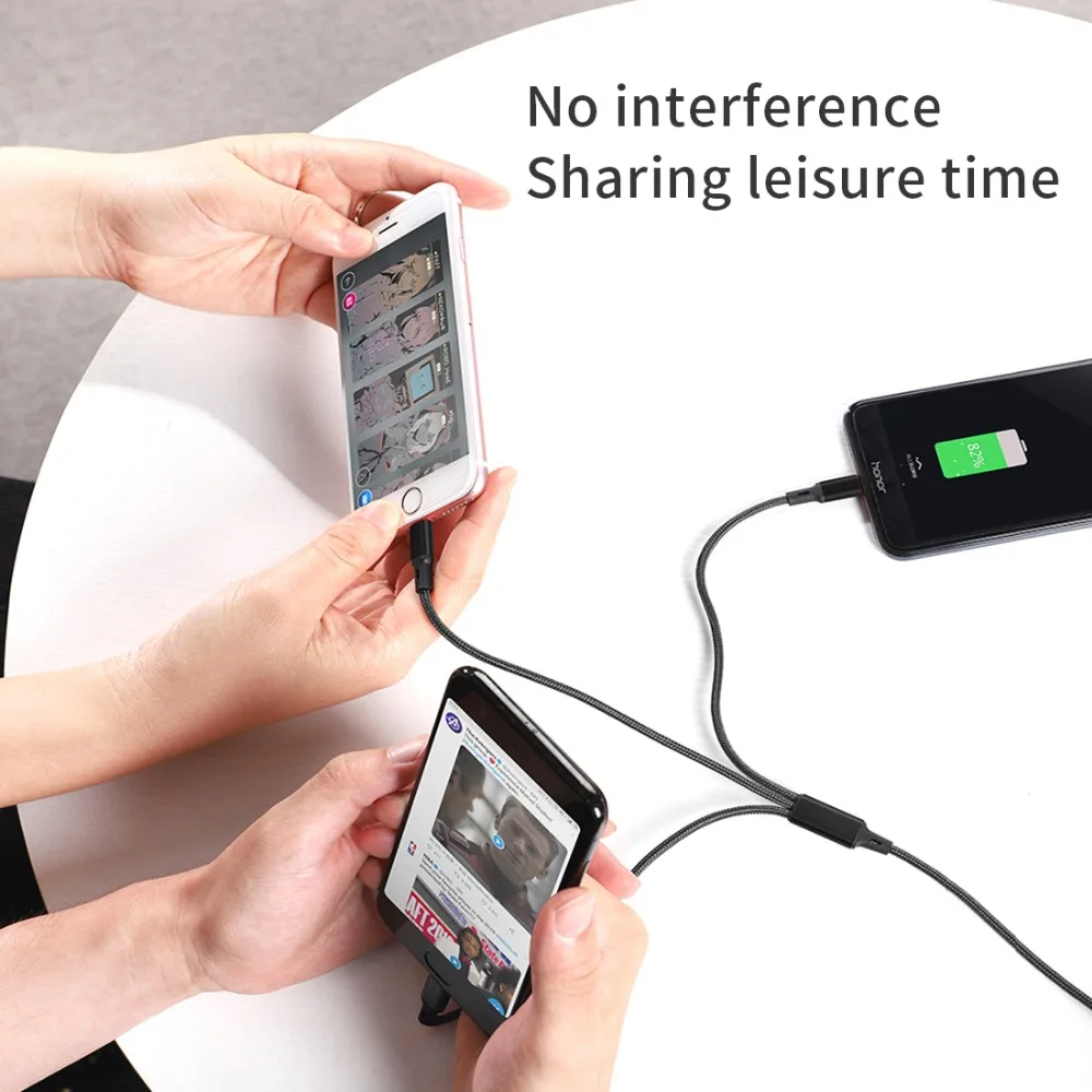 3 в 1 USB кабель для мобильного телефона Micro usb type C зарядный кабель для смартфона зарядный кабель Micro зарядный usb-шнур