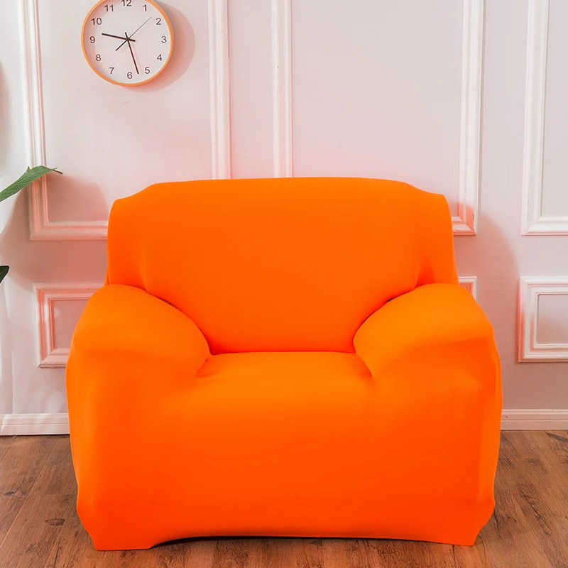 

Solid Color Elastic Sofa Cover For Living Room Polyester Corner Sofa Cover Fully Wrapped Sofa Cover Home Decor 1/2/3/4 Seat