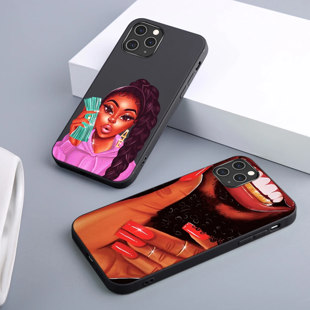 

Make Money Girl Case For iPhone 12 11 Pro Max Mini Cover for iPhone 11 X XR XS MAX 7 8 6 6S Plus 5S SE 2020 Soft TPU Phone Funda