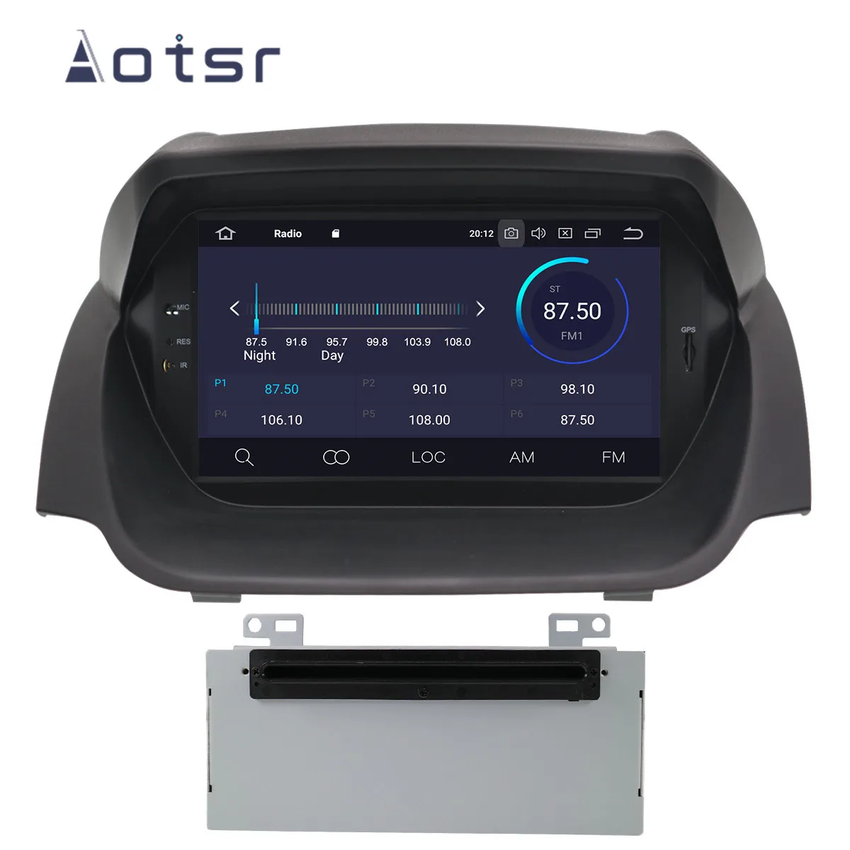 

AOTSR 8 inch Android 9.0 IPS GPS Navigation Car Radio Player For Ford Fiesta 2013-2016 Multimedia Player Head Unit Tape Recorder