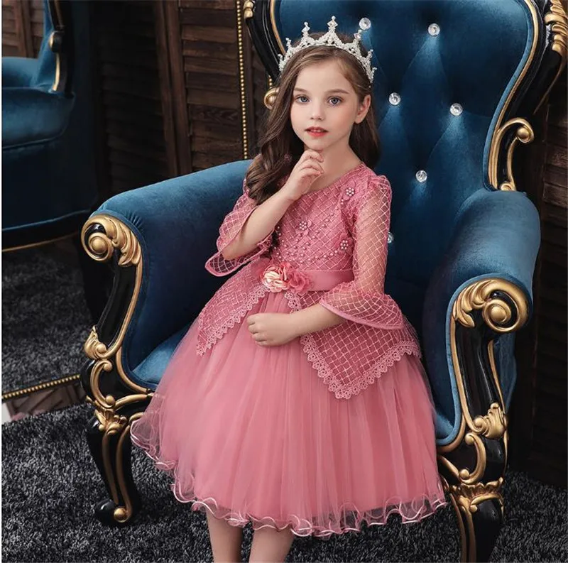 Летнее платье-пачка для девочек платья детская одежда Свадебные мероприятия