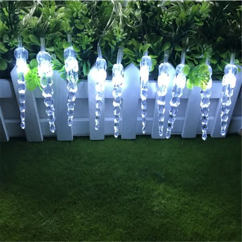 7.5m 50Led Curtain Icicle String Lights New Year Wedding Party Garland Led Light for Outdoor Christmas Decoration