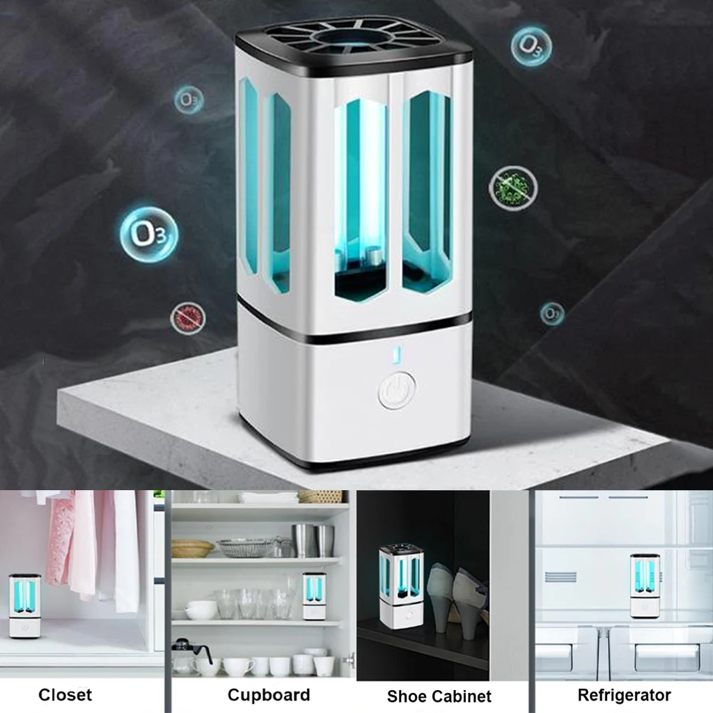 

Portable Timed UV Lamp Household Ultraviolet Sterilizer Light Disinfecting Light for Home Kitchen Wardrobe Car Disinfection