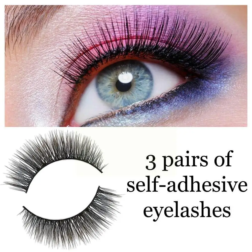 

3d Magnet False Eyelashes Set Reusable Liquid Eyeliner&magnetic Tweezer Natural Set Eyelashes Long Waterproof Fluffy False R5q2