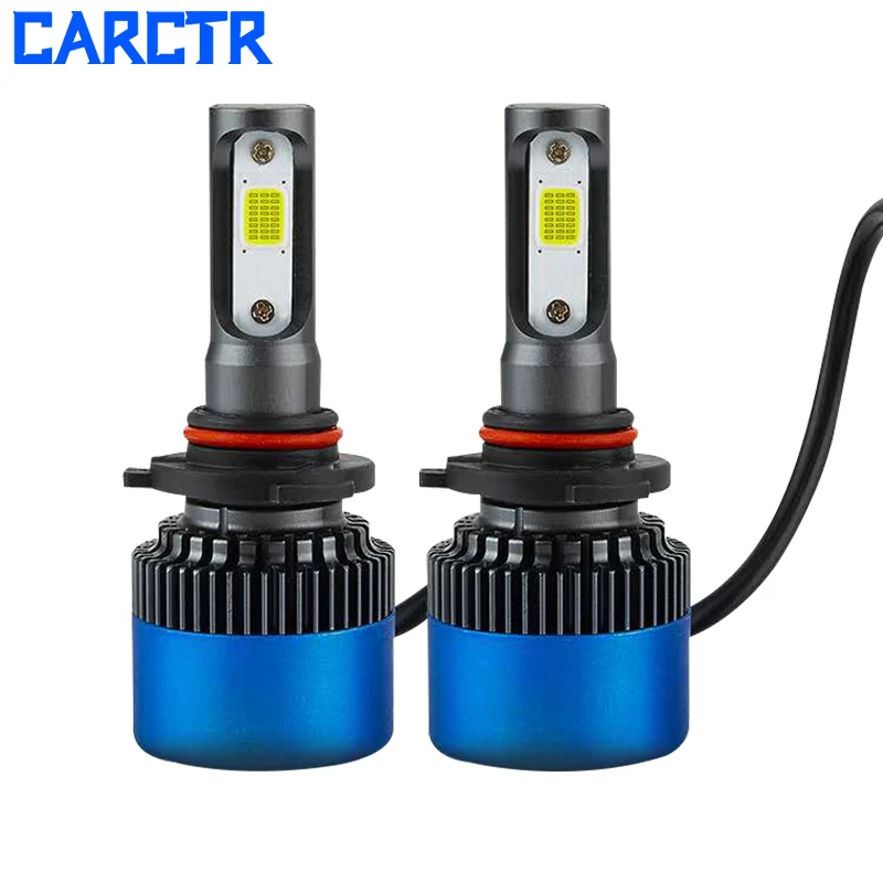 CARCTR 2 шт. H4 H7 светодиодный фар автомобиля лампы H1 H8 H9 огни автомобиля H11 9006 9005 фары 8000LM 36W 6500K светодиодный лампы автотовары