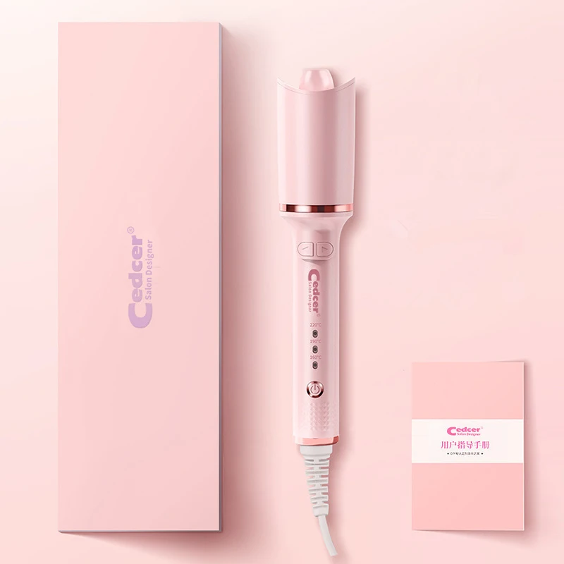 

Automatic Hair Curling Iron Electric Rotate Hair Curler LED Display Ceramic Anti-perm Heating Hair Roller Curling Wand Styler