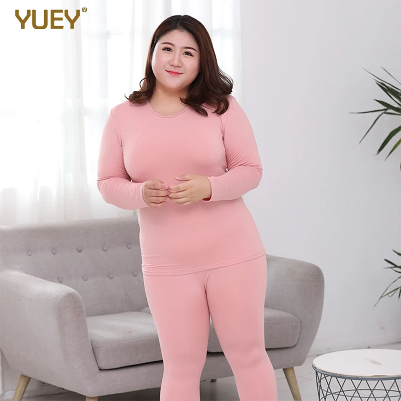 Женские кальсоны термобелье для осени и зимы большой размер теплый комплект