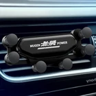 Автомобильный держатель телефона, крепежный кронштейн, Гравитационный датчик, металлический значок, Наклейка для Honda Mugen, автомобильные аксессуары