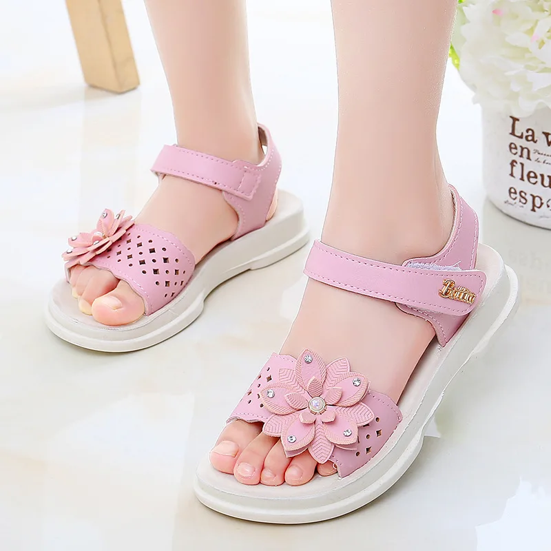 

Girls children sandal Sandals Floral Sole Kids Children Princess Sandals Shoes Beach sandales