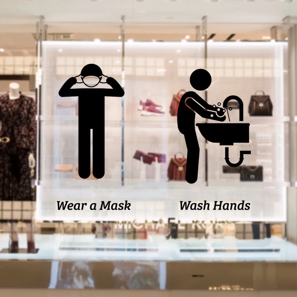 Сделай Сам Мойте руки часто Носите маску напоминание лозунг обои украшение стены