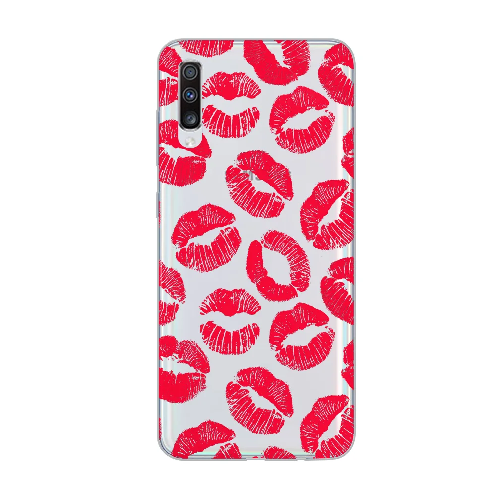 Ciciber чехол для телефона Сексуальная губная помада с поцелуем samsung Galaxy A50 A70 A80 A40 A30