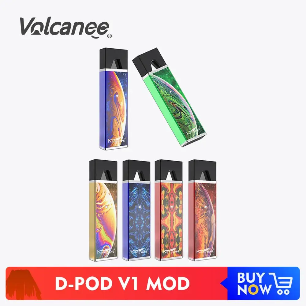 Volcanee D Pod V1 комплект 650 мА/ч Батарея 0 7 мл Ёмкость Керамика катушки картридж для