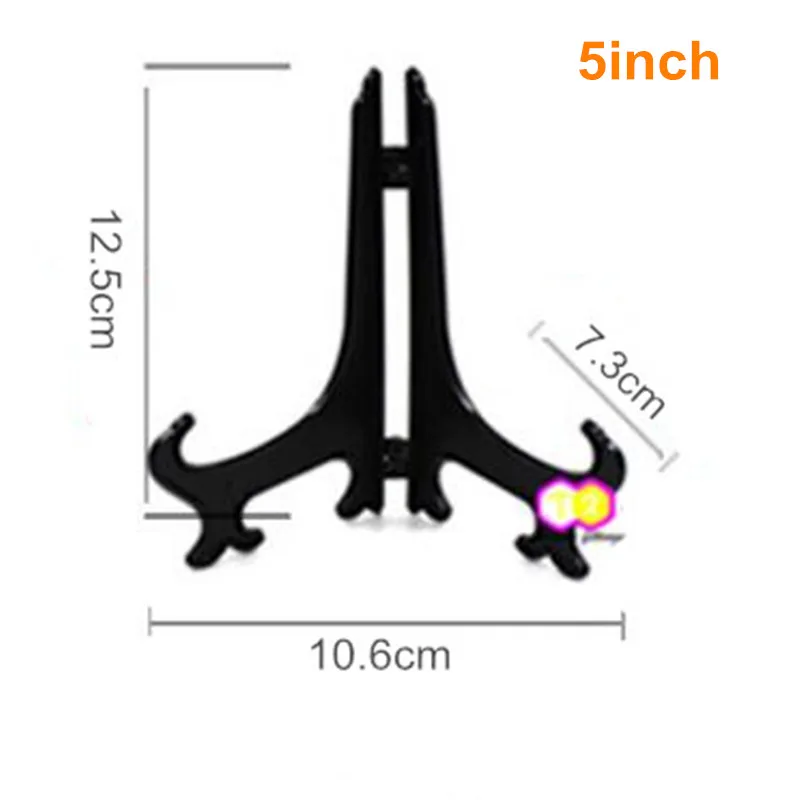 12 шт./компл. прозрачные пластиковые мольберты держатели для тарелок стеллаж