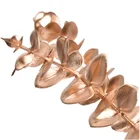 Новинка 5 шт. Золотые листья эвкалипта денежные листья искусственная Цветочная композиция для дома на открытом воздухе праздник свадебные украшения для ресторана