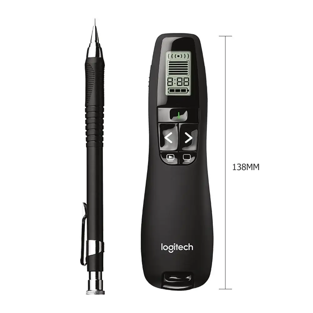 Logitech беспроводной презентер R800 красная лазерная указка 2 4 ггц USB PPT пульт