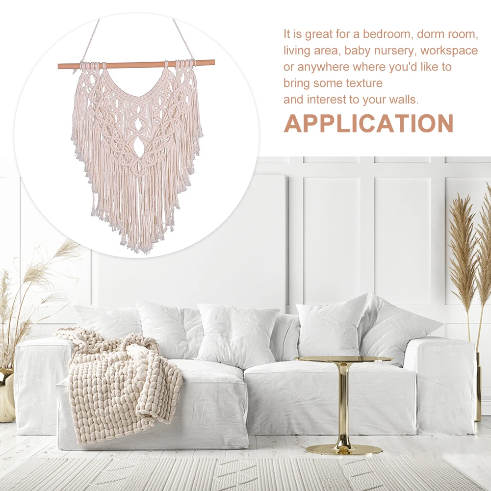 Спальня симметричный дизайн Арт Декор дома сплетенные гобелены апартаменты с