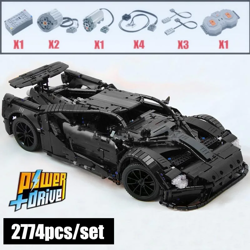 MOC FORD GT спортивный автомобиль MOC-10792 RC двигатель мощность Функция автомобиль подходит строительный блок кирпичи модель детские игрушки подарки - Цвет: Electric version